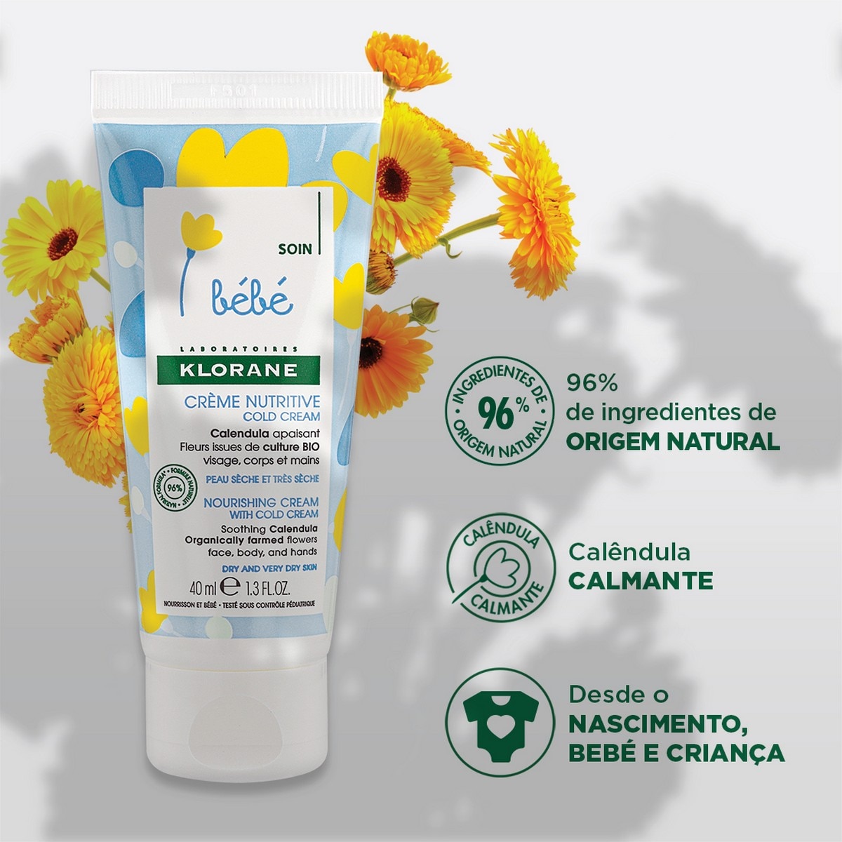Creme Nutritivo Cold Cream 40ml Klorane Bebé 3