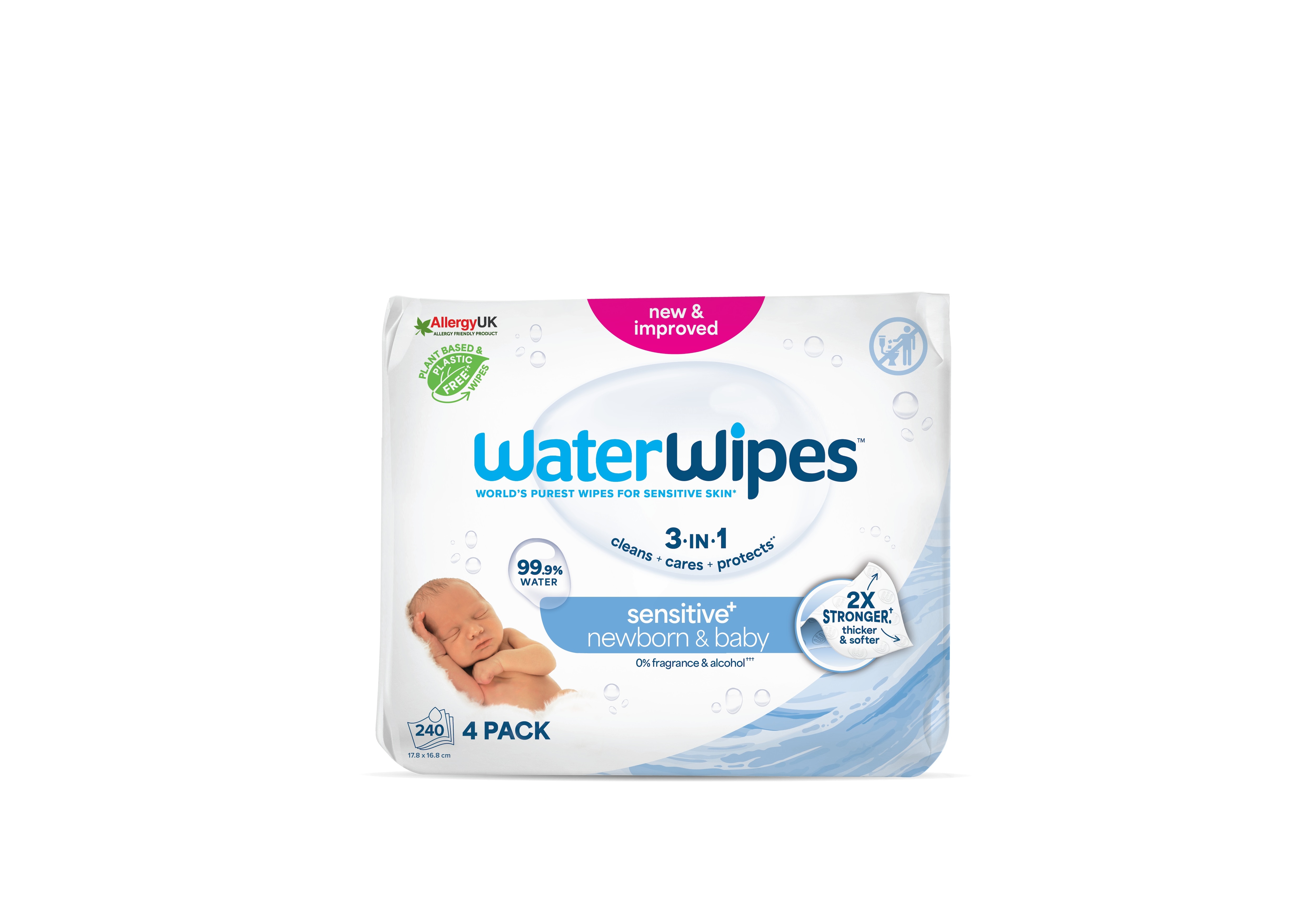 Imagem 0 de Toalhitas WaterWipes BIO - 4x60 un.
