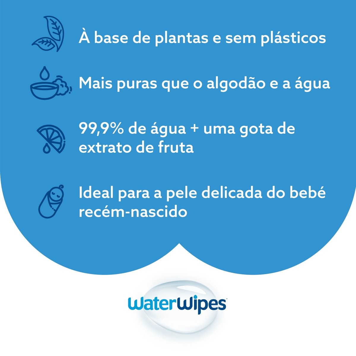 Toalhitas WaterWipes BIO - 4x60 un 6