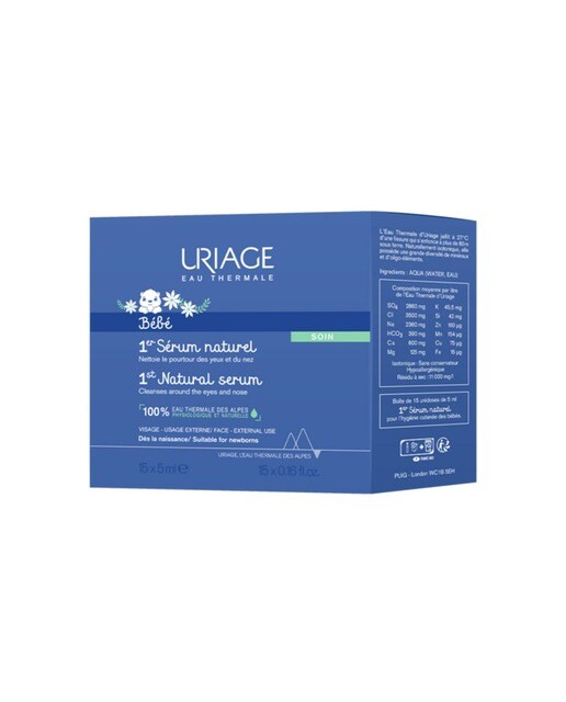 Imagem 0 de 1º Soro Fisiológico Natural Uriage Bebé - 15x5 ml