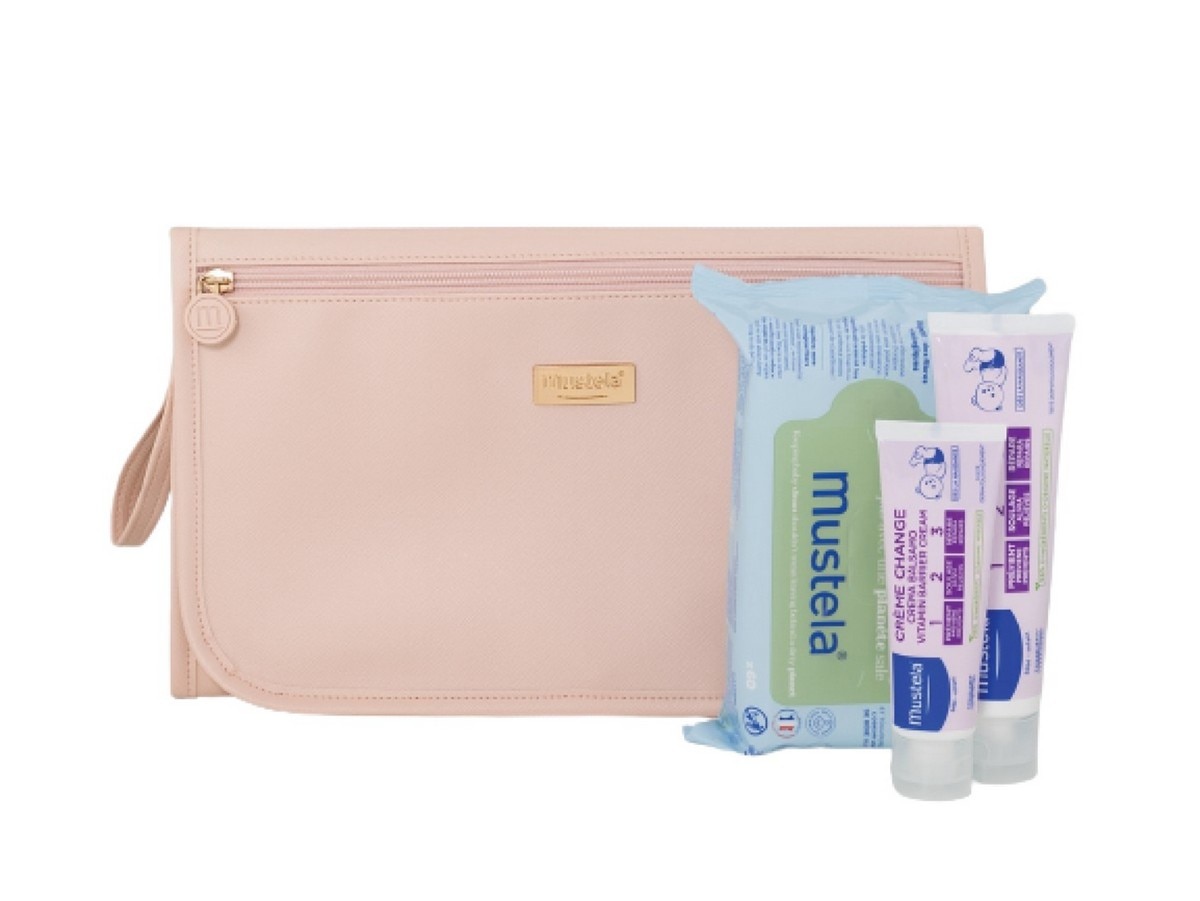 Kit Necessaire Muda Fralda Rosa 1