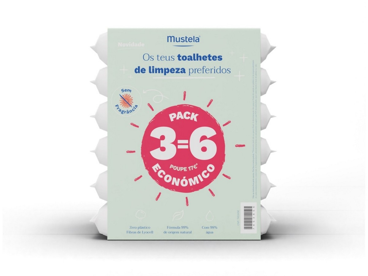 Toalhetes Limpeza S/ Perfume 3=6 1