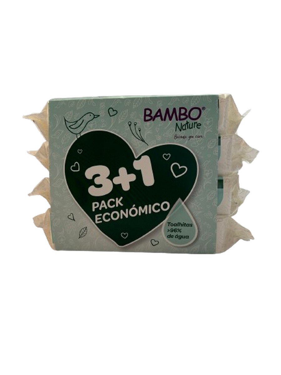 Bambo Nature Pack Toalhitas 3+1 2