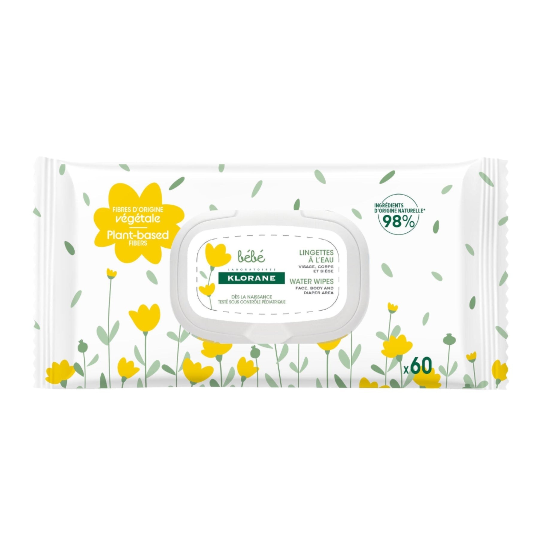 Imagem 0 de Toalhitas Klorane Bebé Water Wipes