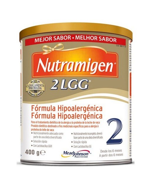 Imagem 0 de Leite Infantil Fórmula Hipoalergénica 2 LGG 400g Nutramigen
