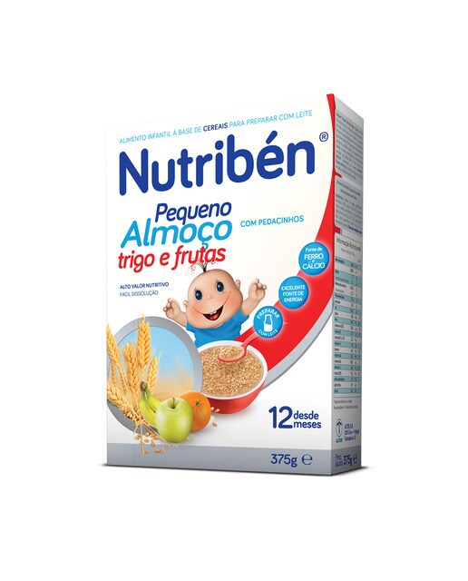 Papa Infantil Pequeno-Almoço Trigo e Frutas - 375 g 1