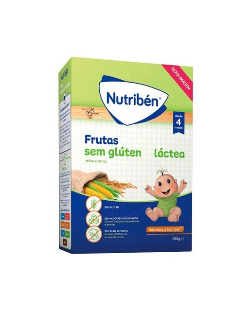 Papa Frutas sem Glúten Láctea 250g Nutribén 1