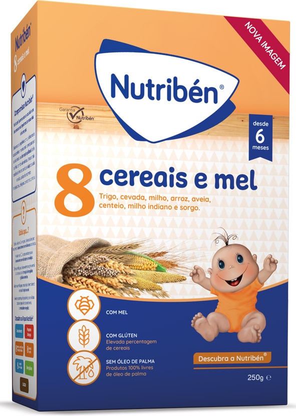 Imagem 0 de Papa 8 Cereais e Mel Não Láctea