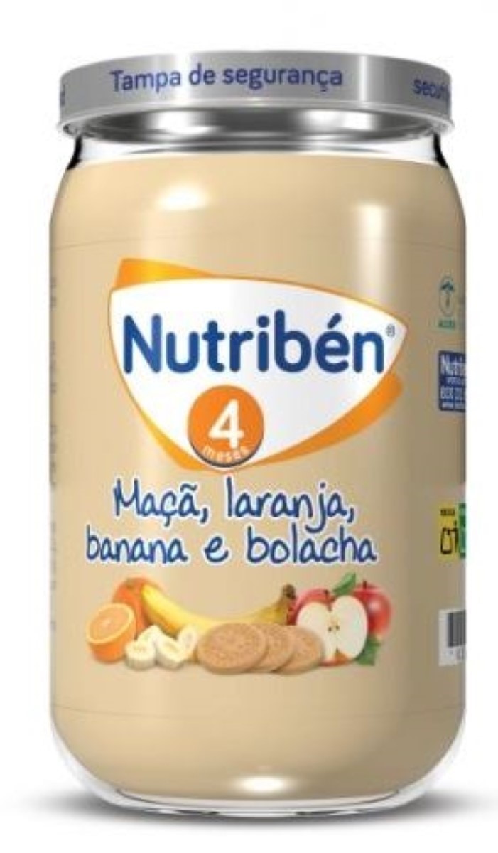 Imagem 0 de Boião Maçã Laranja Banana Bolacha 235g Nutribén