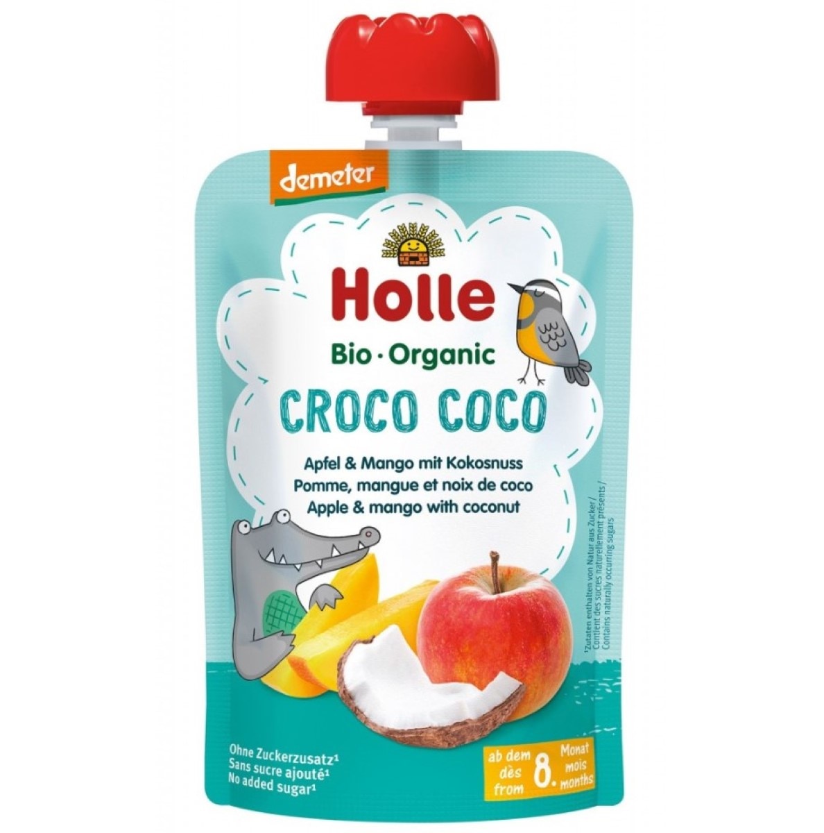 Imagem 0 de Smoothie Pure Fruit de Maçã, Manga e Côco 100g Holle