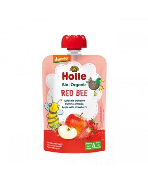 Smoothie Pure Fruit de maçã e morango 100g Holle 1