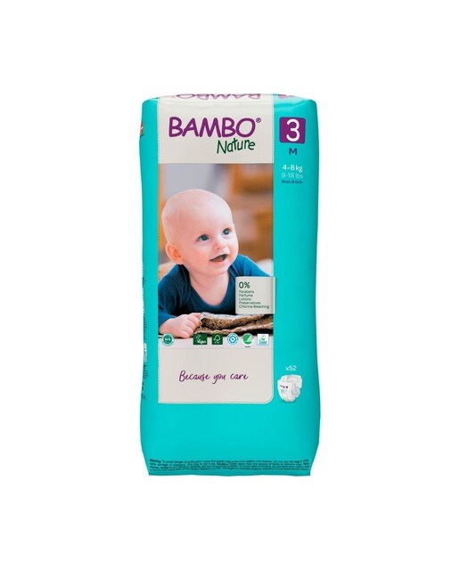 Fraldas TAM 3 (4-8 kg) - 52 un 1