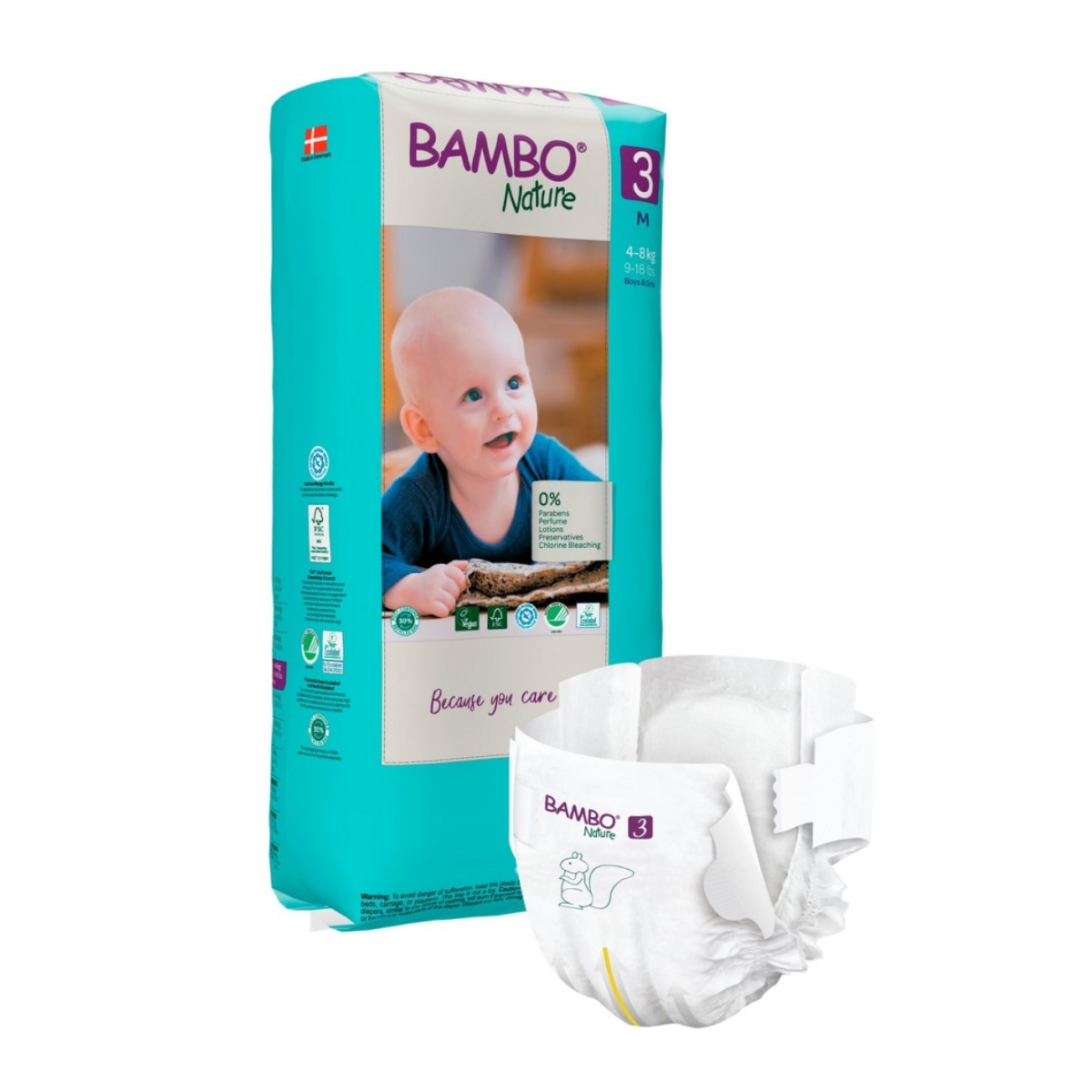 Fraldas TAM 3 (4-8 kg) - 52 un 2