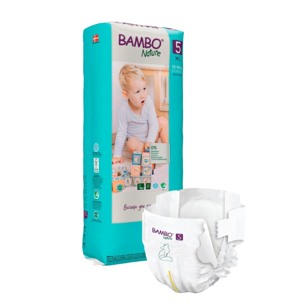 Fraldas TAM 5 (12-18 kg) - 44 un 2