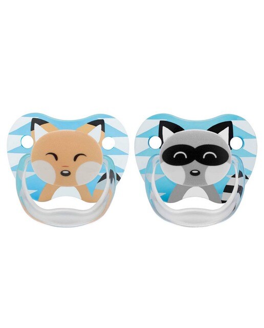 Imagem 0 de Chupeta Prevent Silicone Animais 0-6M - 2 un.