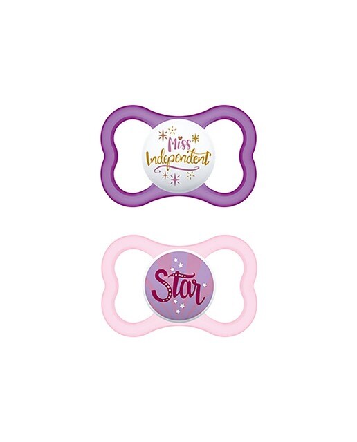 Chupeta Air Silicone 16+ Rosa 2Un Mam 1