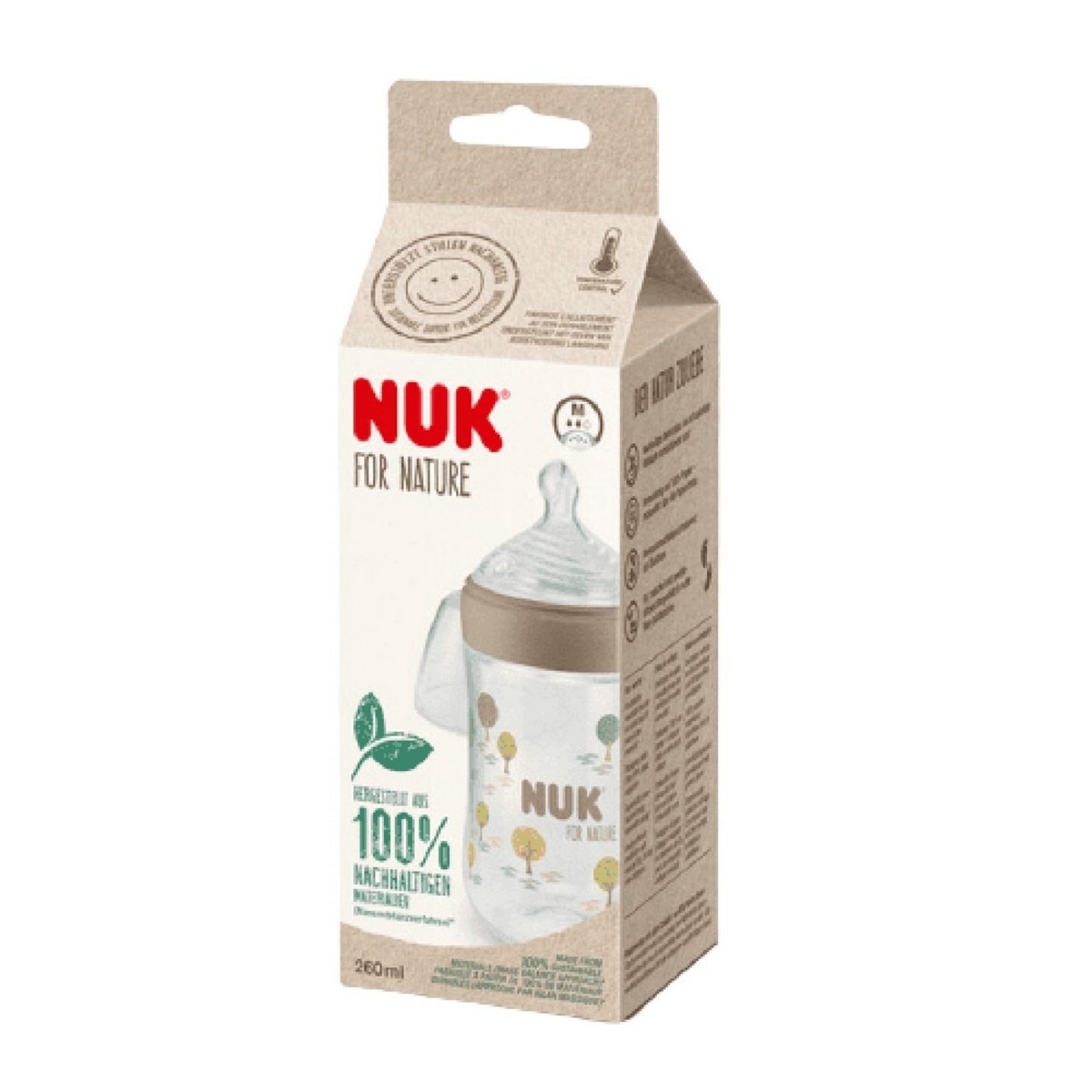 Biberão For Nature com Tetina Silicone M - 260 ml Castanho-2