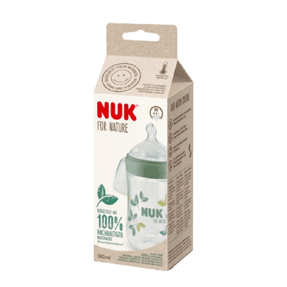 Biberão For Nature com Tetina Silicone M - 260 ml Verde-2