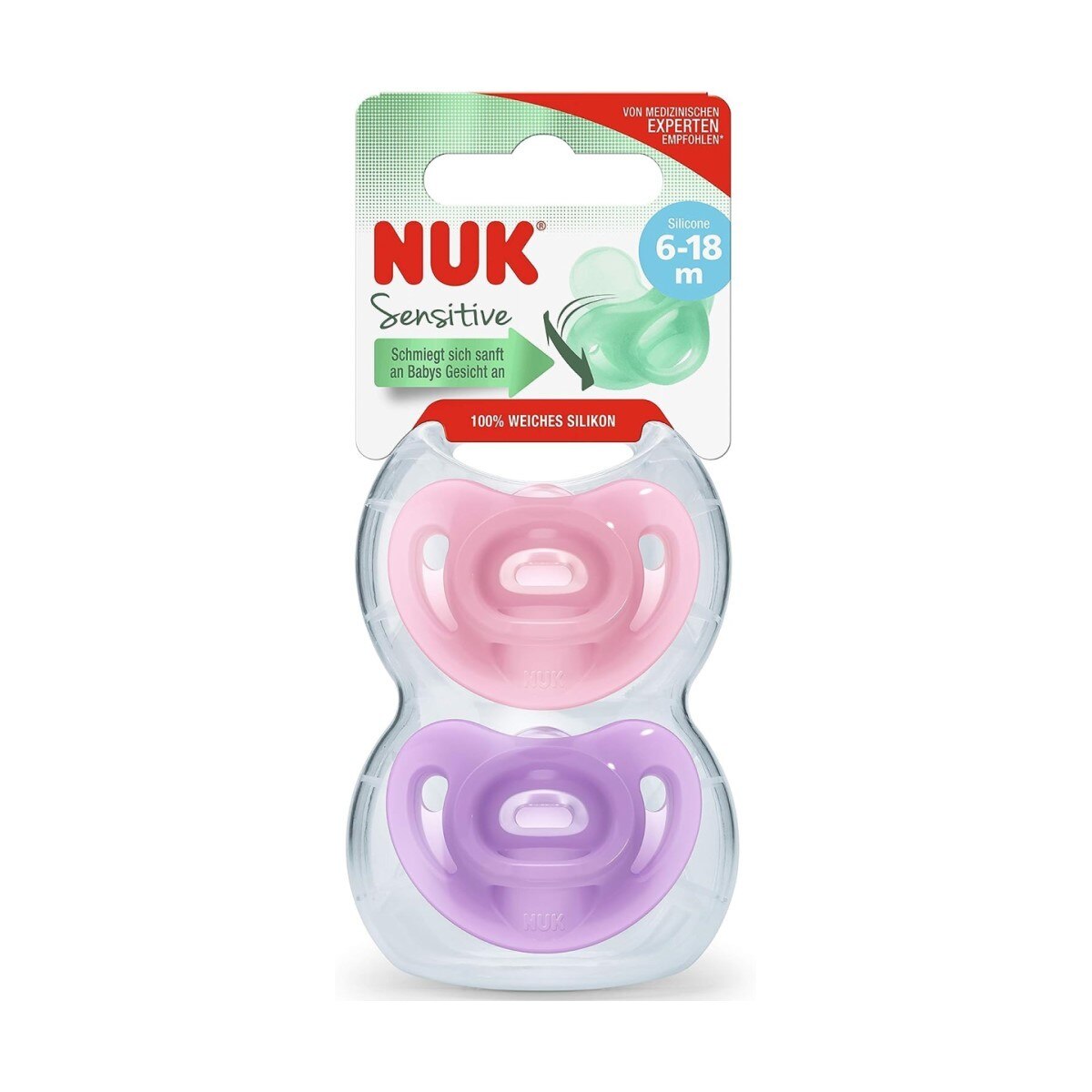 Chupeta Sensitive Silicone 6-18 Meses - 2 uds 2