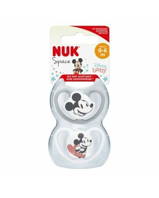 Chupeta Space Disney Mickey Mouse 0-6 Meses - 2 uds 1