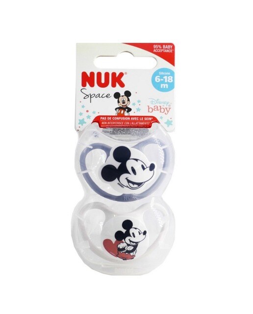 Chupeta Space Disney Mickey Mouse 6-18 Meses - 2 uds. 1