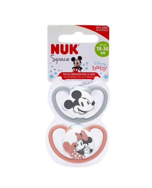 Chupeta Space Disney Minnie Mouse 18-36 Meses - 2 uds 1