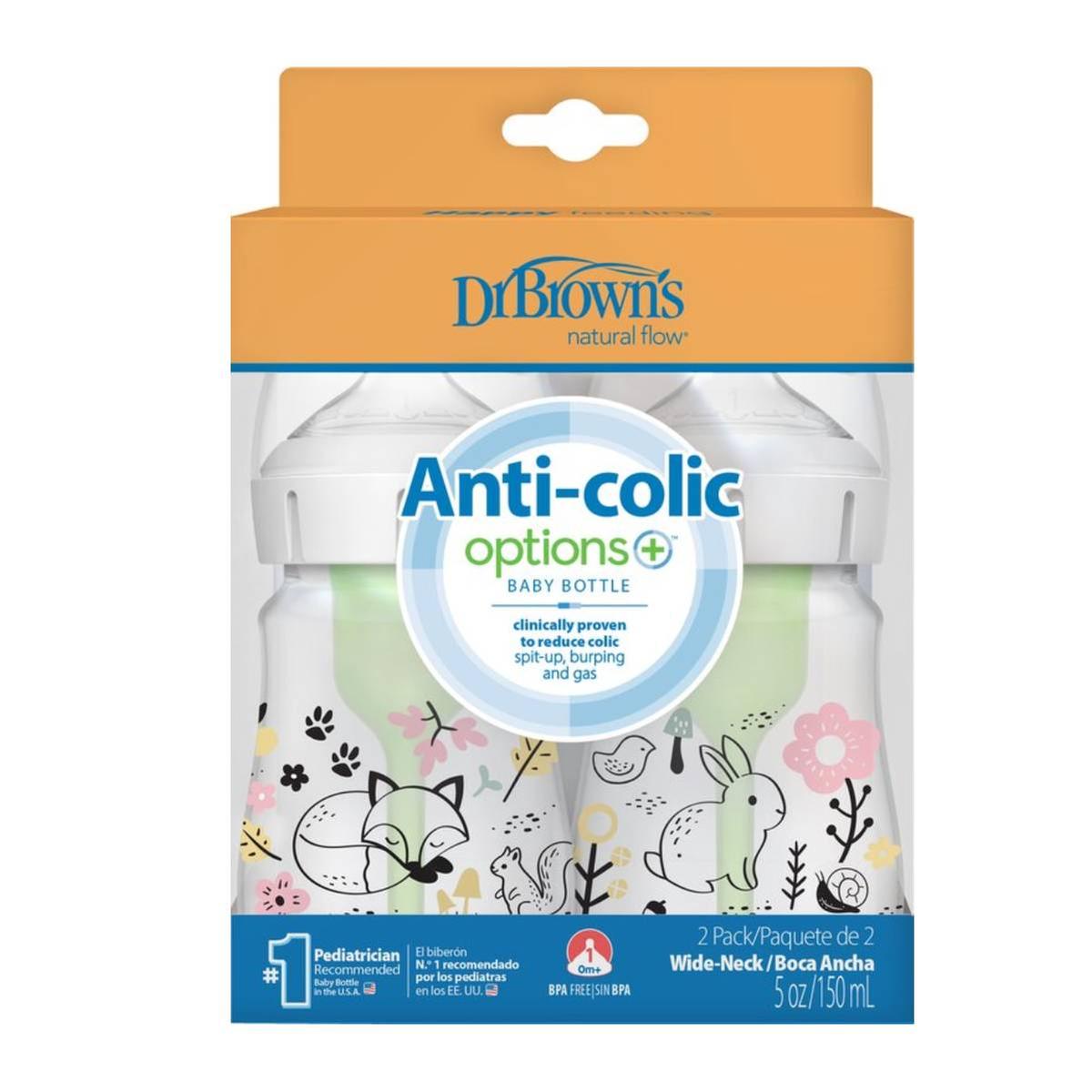 Biberão Options+ Boca Larga Bosque - 150 ml 2