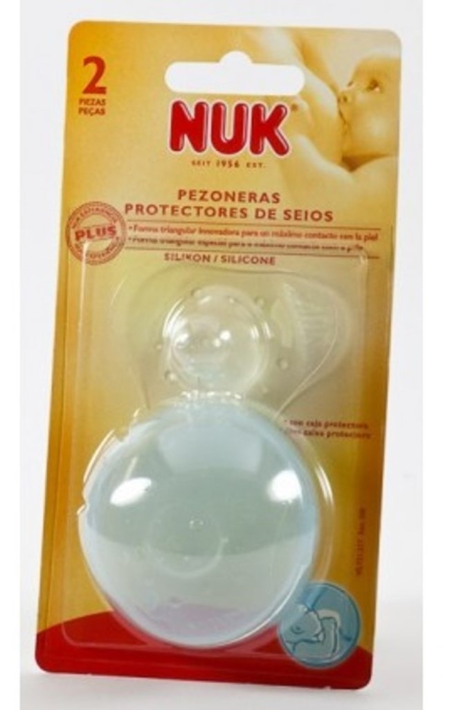 Protetores de Seios em Silicone Tam. M com Caixa Transportável Nuk 1