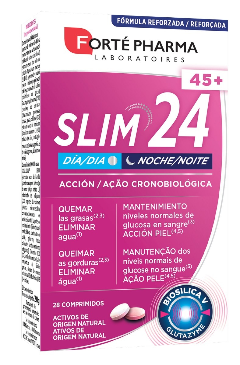 Suplemento Alimentar Slim 24 45+ Dia & Noite - 28 Comp 1