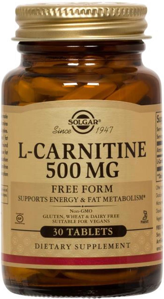 Imagem 0 de Suplemento Alimentar L-Carnitine 500mg 30 Cápsulas Solgar
