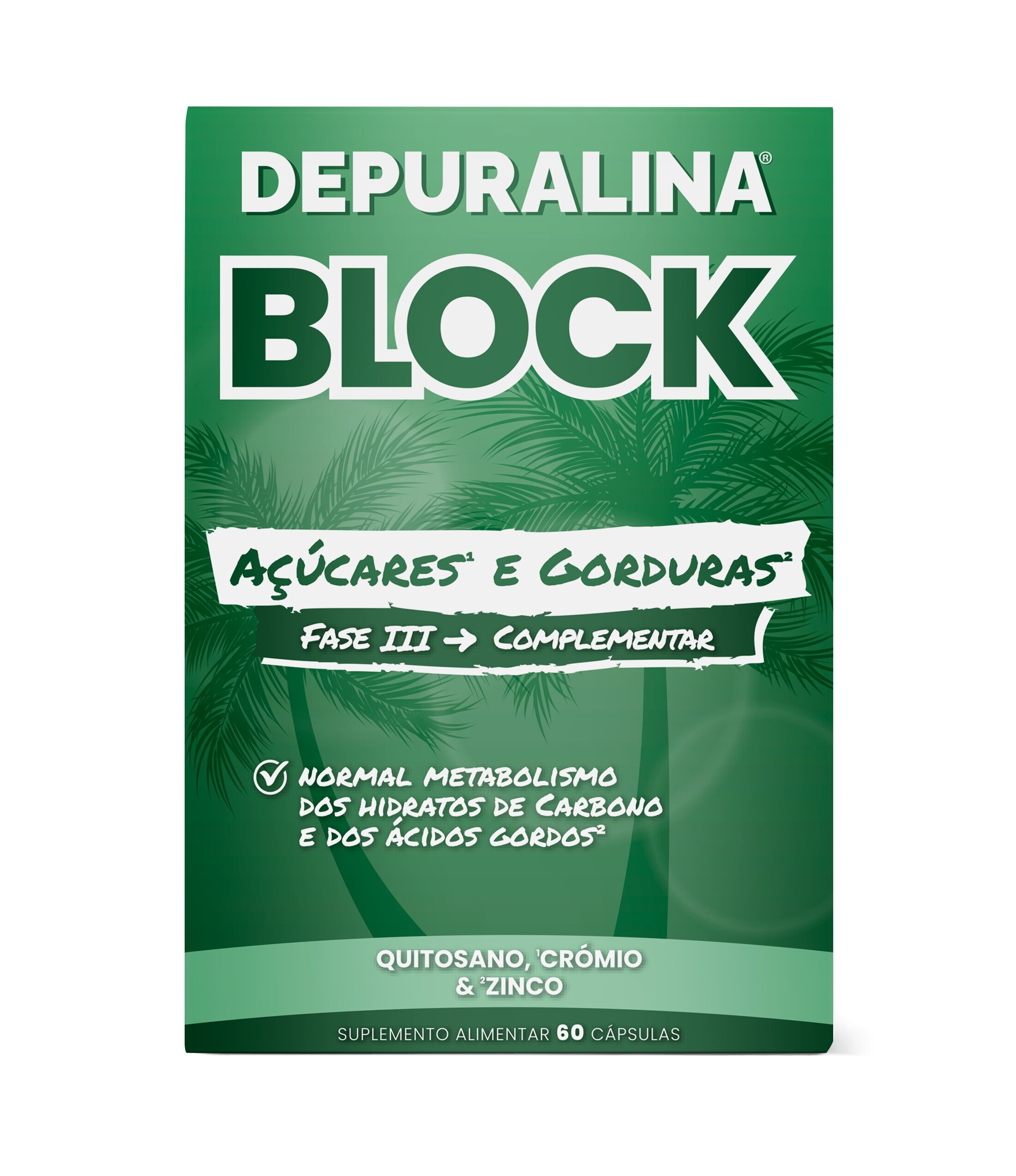 Imagem 0 de Suplemento Alimentar Depuralina Block 60 Cápsulas Depuralina