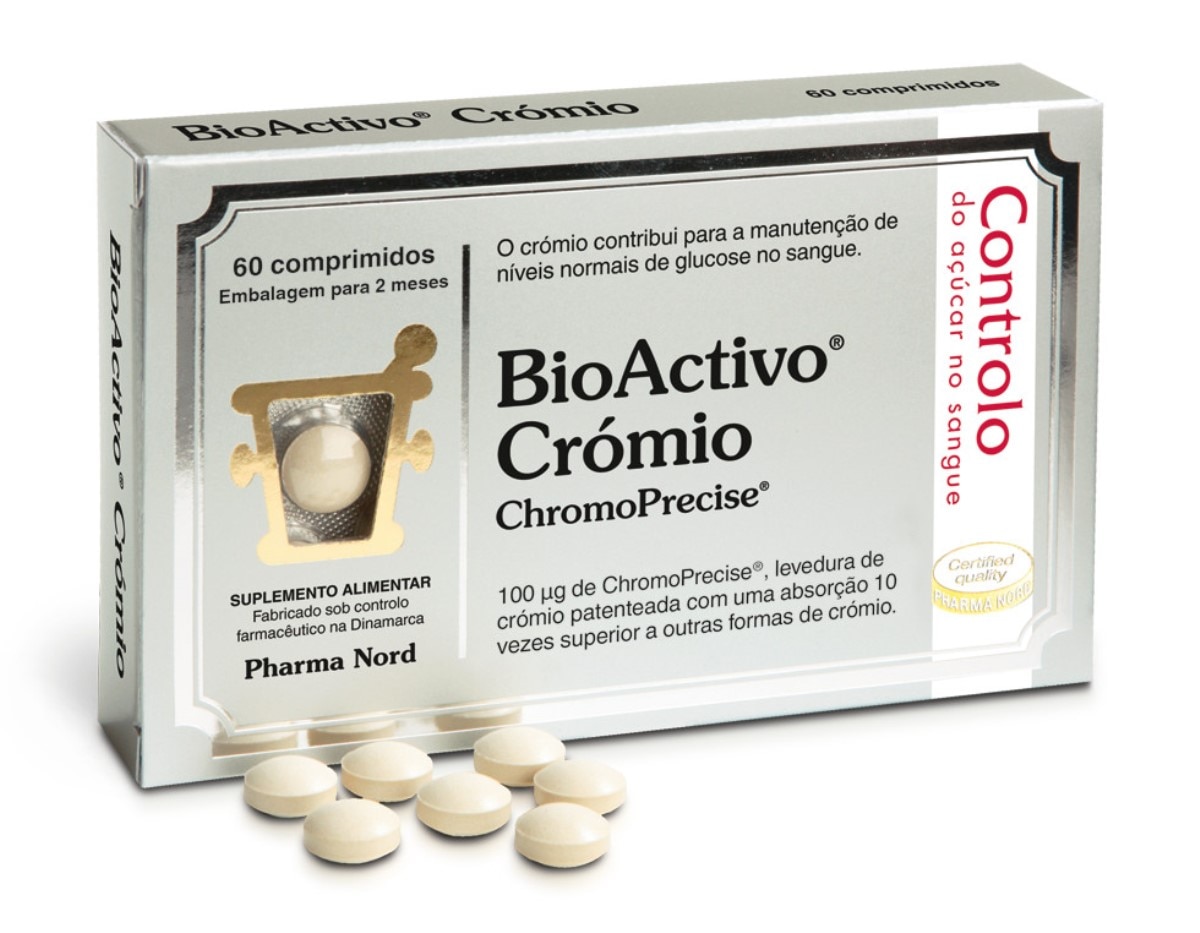 Suplemento Alimentar BioActivo Crómio - 60 comp 1