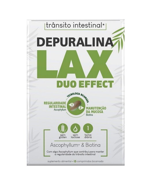 Imagem 0 de Suplemento Alimentar Lax Duo Effect 15 Comp. Depuralina