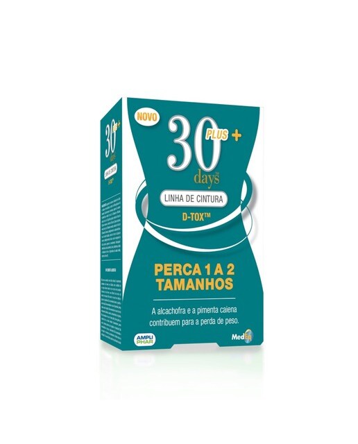 Imagem 0 de Suplemento Alimentar 30 Days Plus+ Linha Cintura D-Tox - 120 comp.