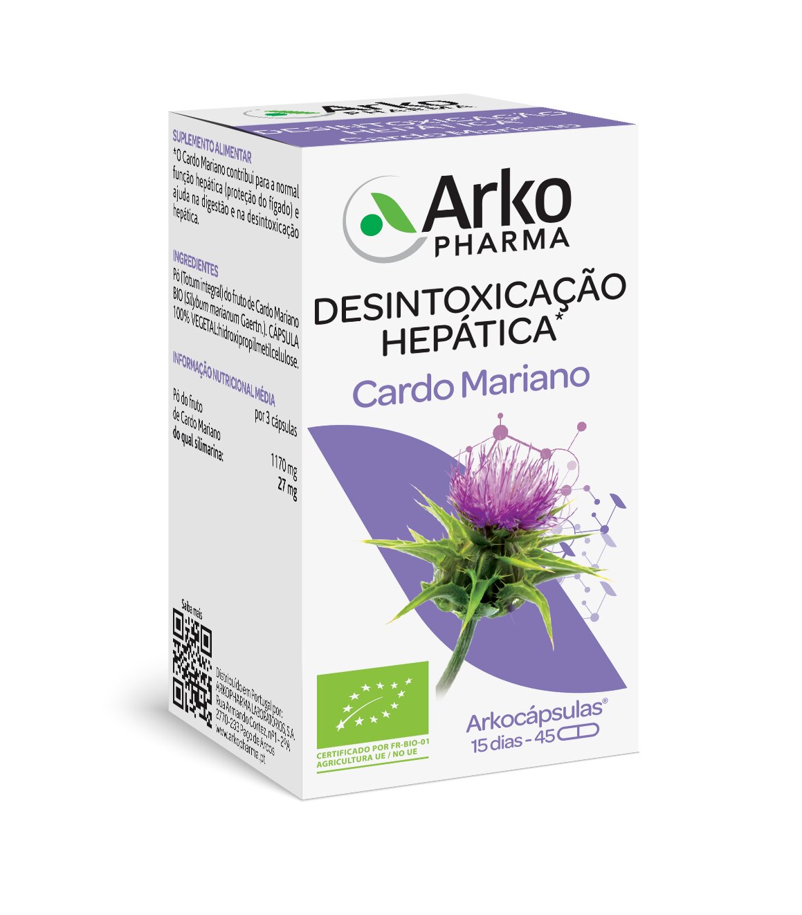 Imagem 0 de Suplemento Alimentar Cardo Mariano - 45 cápsulas