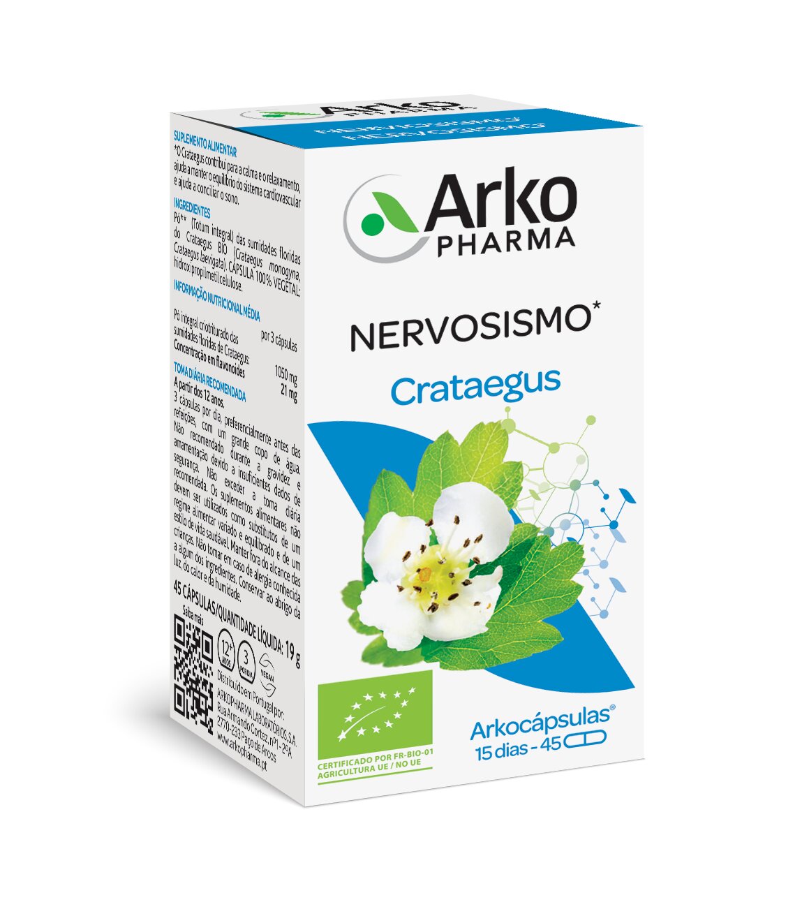 Cápsulas para Conciliar o Sono Espinheiro Branco Arkopharma 1