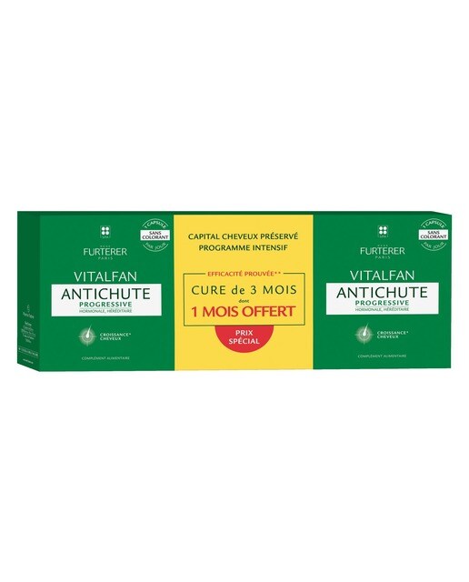 Suplemento Alimentar Antiqueda Progressiva Vitalfan 3x30 Cápsulas René Furterer 1