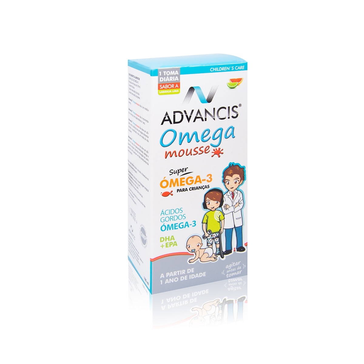 Suplemento Alimentar Ómega Mousse de Laranja e Lima - 100 ml 1