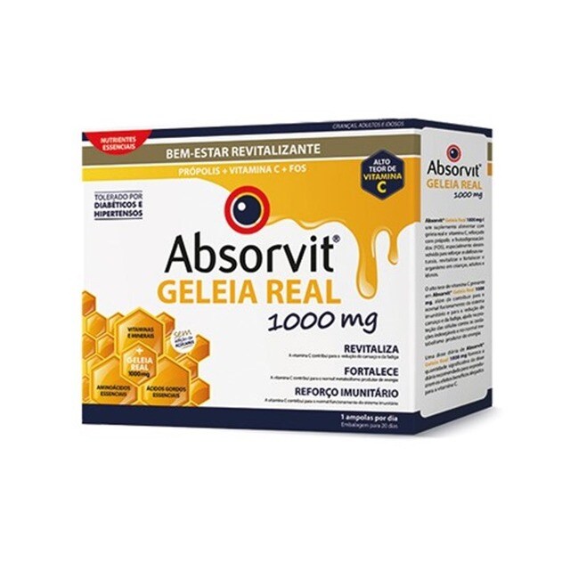 Suplemento Alimentar Ampolas Geleia Real - 20x10 ml 1