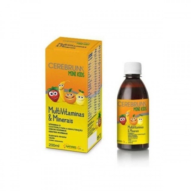 Imagem 0 de Suplemento Alimentar Cerebrum Mini Kids Multivitaminas e Minerais 200ml Natiris Natipharma