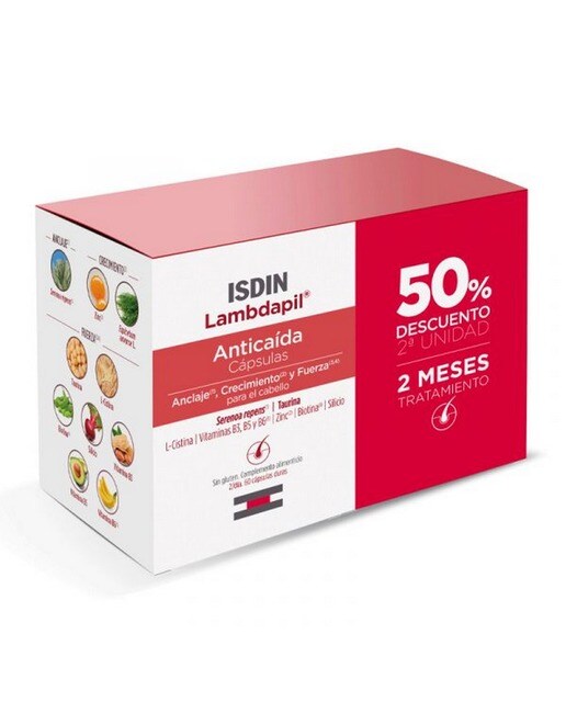 Suplemento Alimentar Duo Lambdapil Antiqueda - 2x60 Cápsulas 1