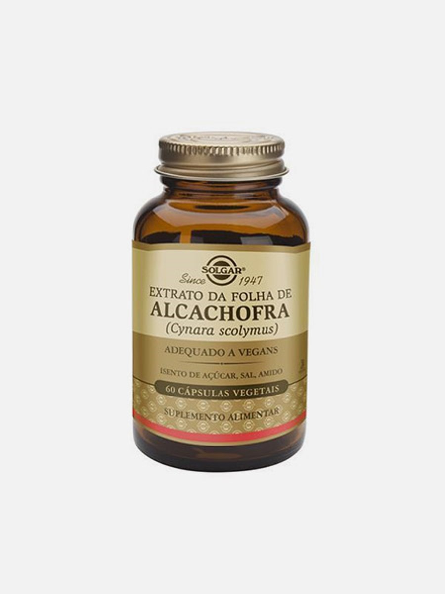 Suplemento Alimentar Extrato da Folha de Alcachofra 300mg 60 Cápsulas Solgar 1