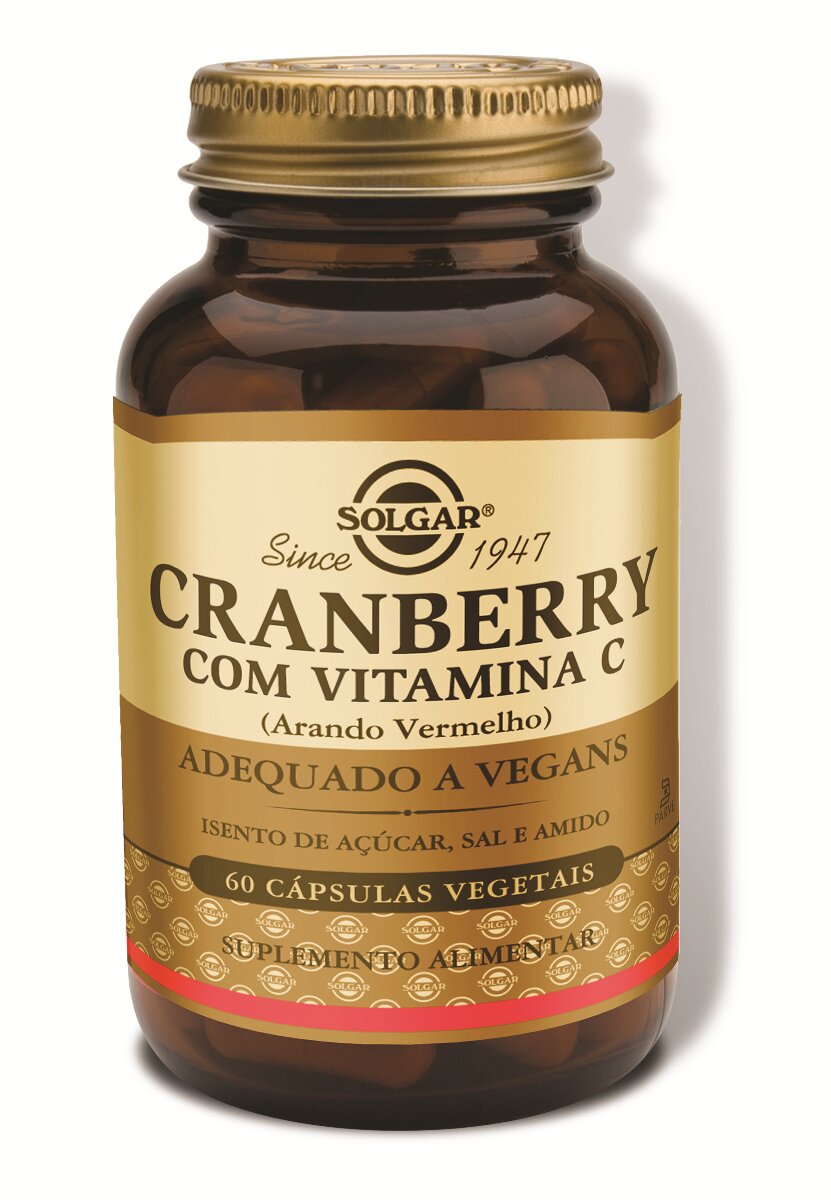 Imagem 0 de Suplemento Alimentar Cranberry com Vitamina C 60 Cápsulas Solgar