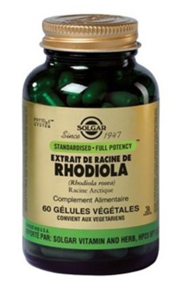 Suplemento Alimentar Extracto de Raíz de Rhodiola 60 Cápsulas Solgar 1