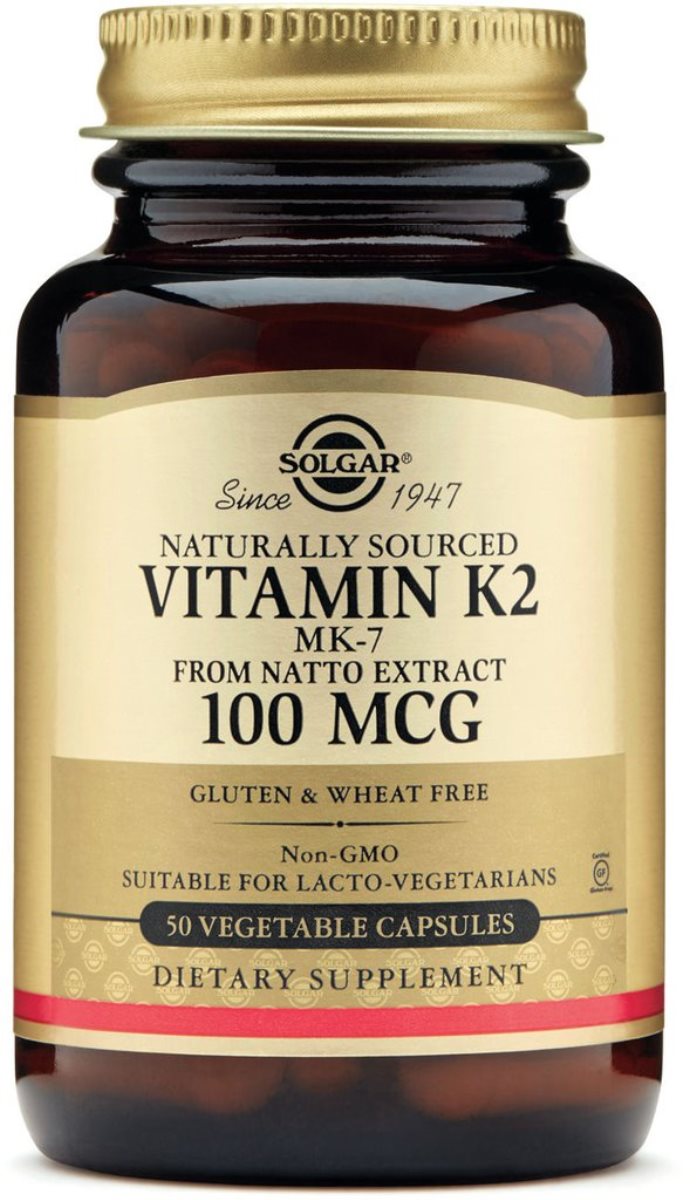 Suplemento Alimentar Vitamina K2 100mcg 50 Cápsulas Solgar 1