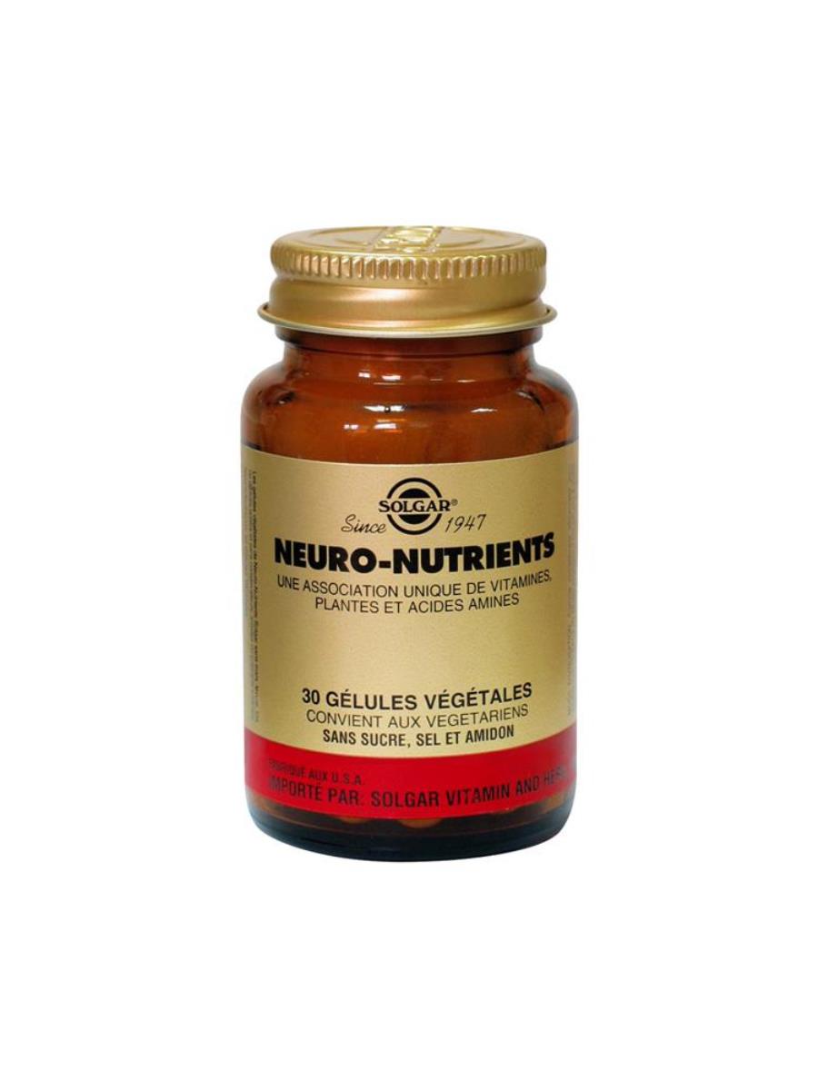 Suplemento Alimentar Neuro Nutrientes 30 Cápsulas Solgar 1