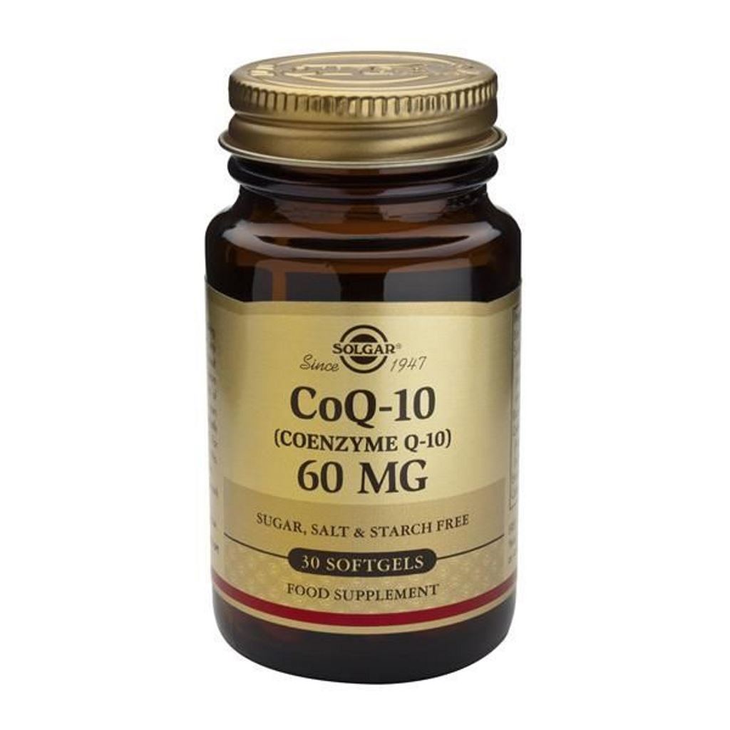 Suplemento Alimentar Coenzima Q10 60 mg 30 Cápsulas Solgar 1
