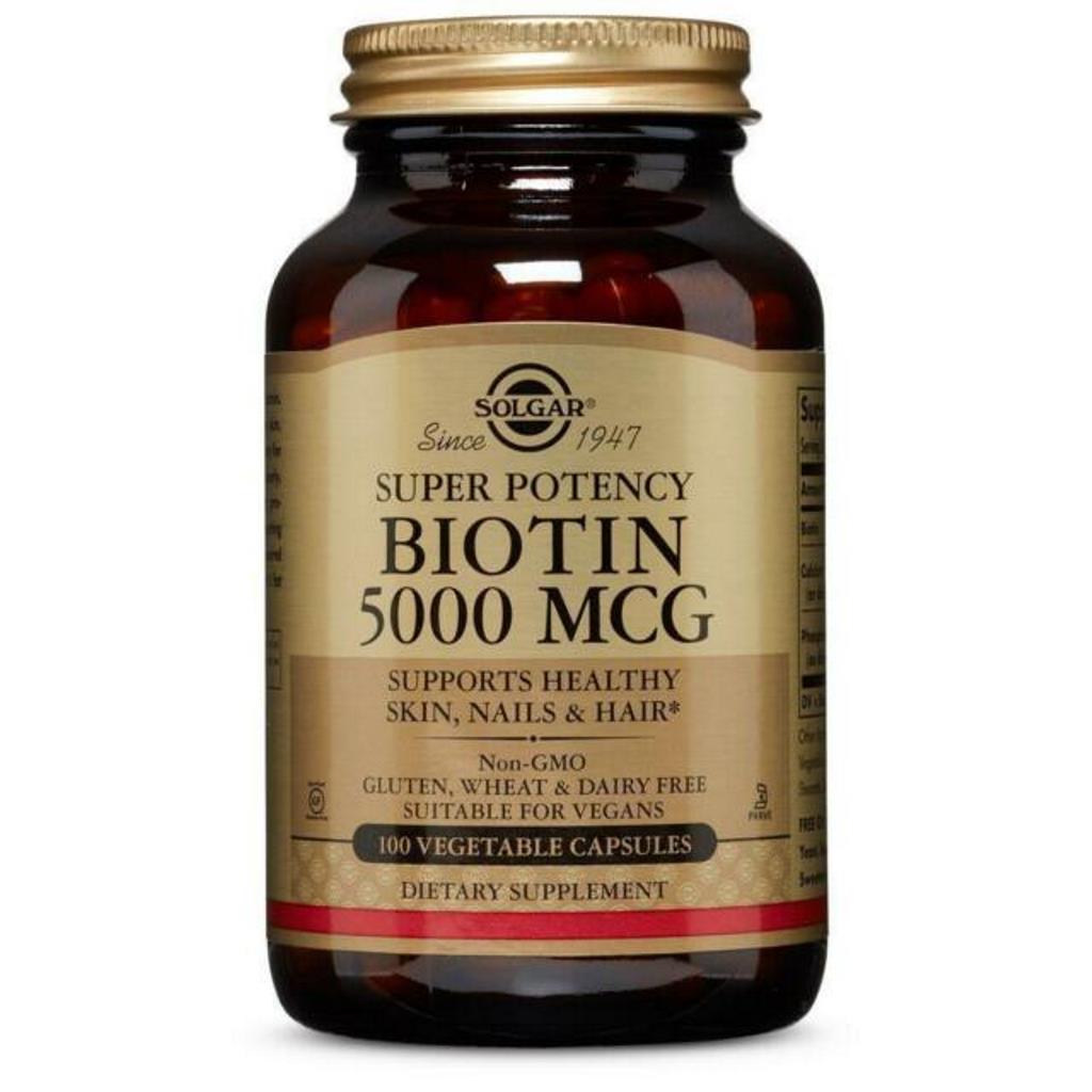 Imagem 0 de Suplemento Alimentar Biotina 5000 mg - 100 cápsulas