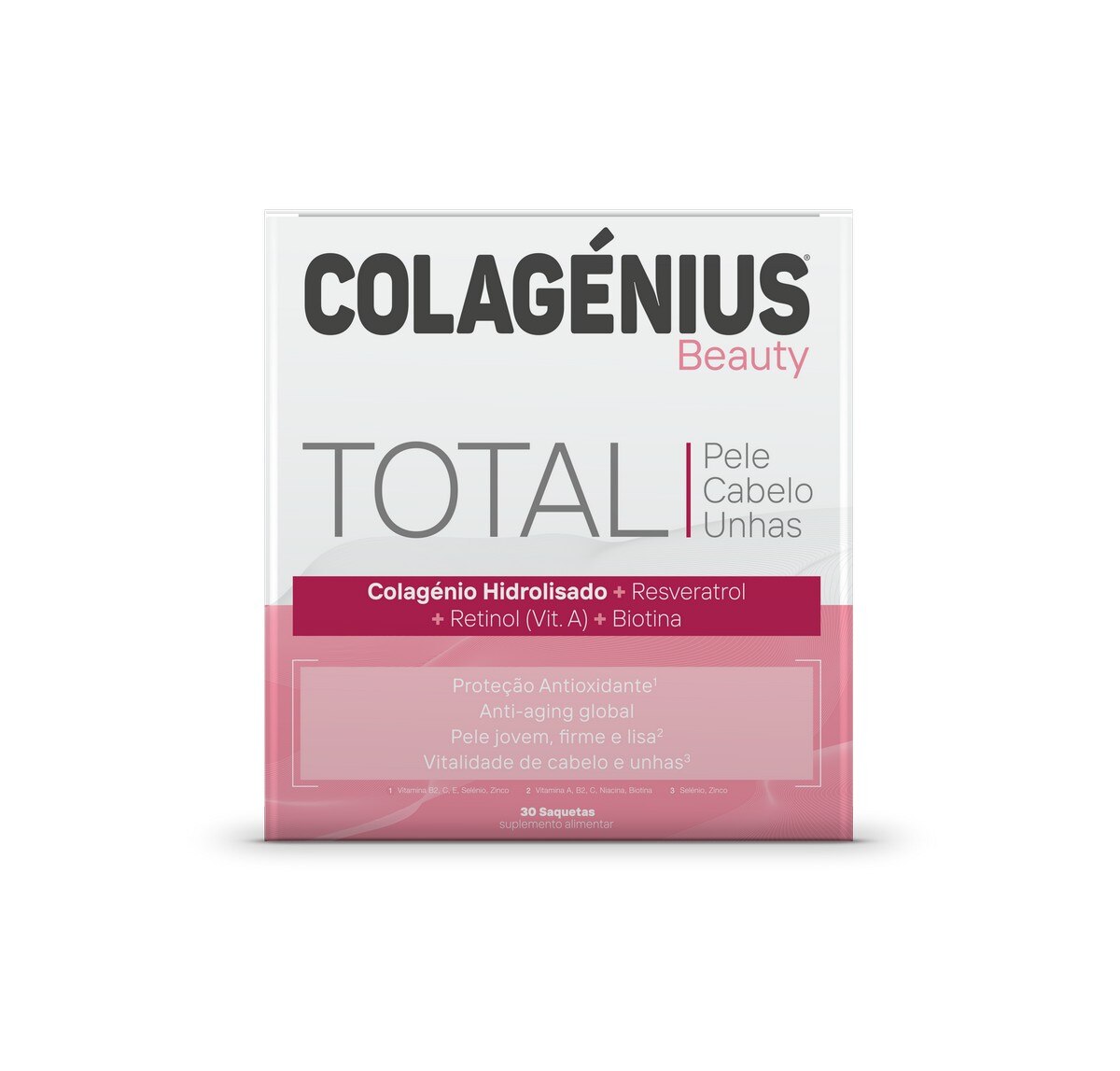 Suplemento Alimentar Colagénius Beauty Total - 30 Saquetas 1