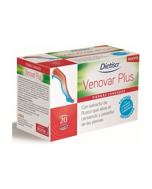 Suplemento Alimentar Venovar Plus - 20 ampolas x 15 ml 1